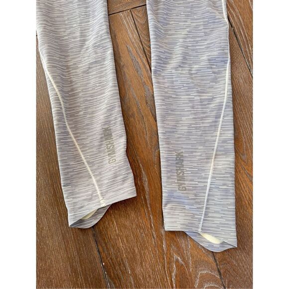 Gymshark Speed Leggings Green and Grey Stripes Women’s Size Small - Picture 3 of 11